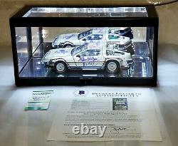 Michael J Fox Christopher Lloyd Wilson Thompson CAST signed DeLorean Beckett