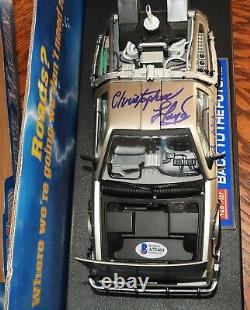 Michael J Fox Christopher Lloyd Wilson Thompson CAST signed DeLorean Beckett