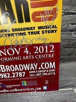 Million Dollar Quartet, Cast Signed, Broadway On Tour, Orlando, Window Card/post