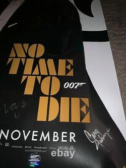 NO TIME TO DIE Movie Poster CAST SIGNED Premiere Daniel Craig James Bond 007 1