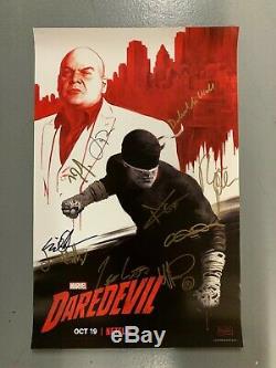 NYCC 2018 Exclusive Marvel CAST SIGNED Netflix Daredevil Poster Cox DOnofrio
