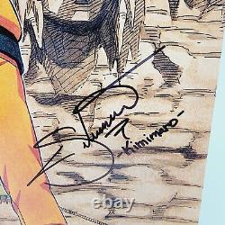 Naruto Cast signed 12x18 Poster Maile Flanagan Kurama Might Guy Anime Beckett