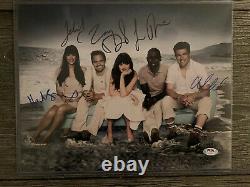 New Girl ENTIRE MAIN CAST Signed Autograph Photo Zooey Deschanel +4 PSA LOA