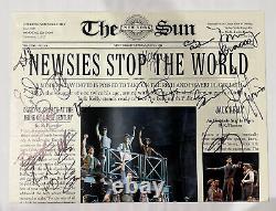 Newsies Newspaper Program Signed by the Original Broadway Cast Jordan Lindsay
