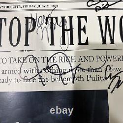 Newsies Newspaper Program Signed by the Original Broadway Cast Jordan Lindsay