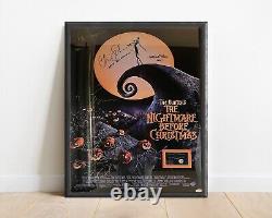 Nightmare Before Christmas Cast Signed Movie Poster