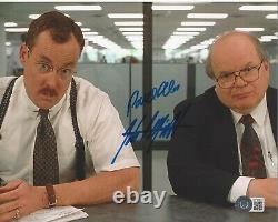 OFFICE SPACE CAST SIGNED THE BOBS 8x10 MOVIE PHOTO x2 BECKETT COA JOHN MCGINLEY