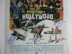 ONCE UPON A TIME IN HOLLYWOOD CAST SIGNED 12x18 PHOTO LEONARDO DICAPRIO DC/COA