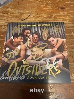 OUTSIDERS MUSICAL SIGNED / Autographed X7 ORIGINAL BROADWAY CAST RECORDING CD