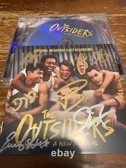 OUTSIDERS MUSICAL SIGNED / Autographed X7 ORIGINAL BROADWAY CAST RECORDING CD