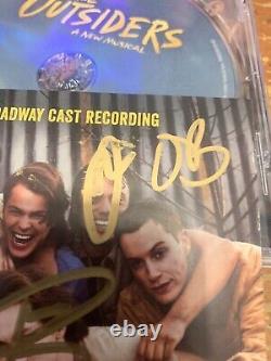 OUTSIDERS MUSICAL SIGNED / Autographed X7 ORIGINAL BROADWAY CAST RECORDING CD