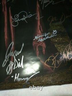 Once Upon A Time 26x Cast Signed Poster COA Lana Parrilla, Jennifer Morrison