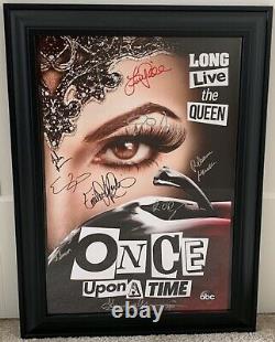 Once Upon A Time Cast Signed Framed Poster From Comic Con 2016