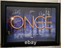 Once Upon A Time Cast Signed Framed Poster From Comic Con 2017 (Final Season)