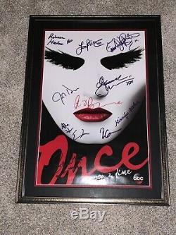 Once Upon A Time Cast Signed Poster Comic Con 2015 CUSTOM FRAMING