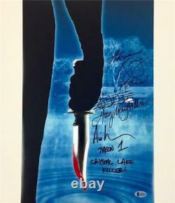 Original 1980 Friday the 13th JASON cast signed 11x17 photo Beckett BAS COA