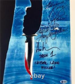 Original 1980 Friday the 13th JASON cast signed 11x17 photo Beckett BAS COA