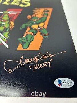 Original 4 Teenage Mutant Ninja Turtles Cast Signed 11x14 Photo Beckett Cartoon