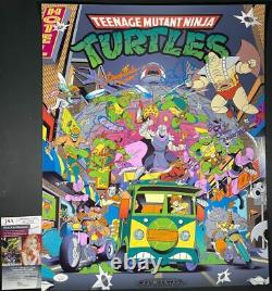Original 4 Teenage Mutant Ninja Turtles Cast Signed 16x20 Photo A TMNT JSA COA