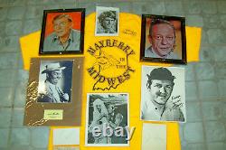 Original Hand-Signed Autographs of the Cast of The Andy Griffith Show