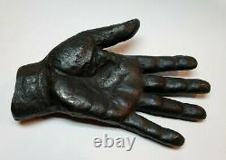 Original Life Bronze Casting Of The Hand Of Rafael Tufiño / Signed / Puerto Rico