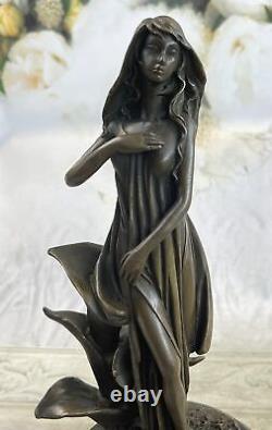 Original Signed Mother Earth Bronze Sculpture Statue Hot Cast Signed Mavchi Gift