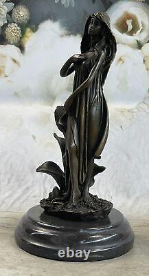 Original Signed Mother Earth Bronze Sculpture Statue Hot Cast Signed Mavchi Gift