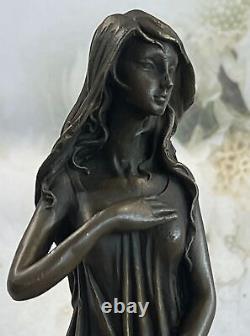 Original Signed Mother Earth Bronze Sculpture Statue Hot Cast Signed Mavchi Gift