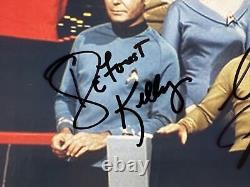 Original Star Trek Cast Signed Photo Shatner Kelly Nimoy COA
