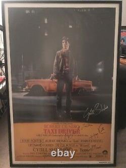 Original Taxi Driver Movie Poster Signed By Cast