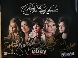 PRETTY LITTLE LIARS 8.5/11 SIGNED BY 5 MAIN CAST MEMBERS withCOA