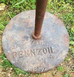 Pennzoil Oil Cast Iron Base