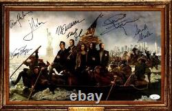 Person of Interest Cast Autographed 11X17 Poster 7 Autos Emerson Caviezel JSA