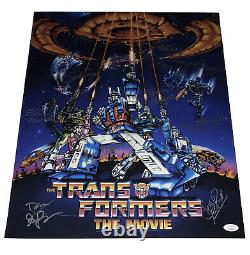 Peter Cullen +7 Signed Cast Transformers The Movie 16x20 Authentic Auto JSA COA