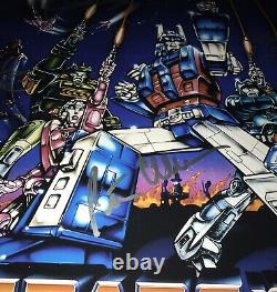 Peter Cullen +7 Signed Cast Transformers The Movie 16x20 Authentic Auto JSA COA