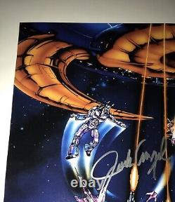 Peter Cullen +7 Signed Cast Transformers The Movie 16x20 Authentic Auto JSA COA