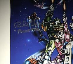 Peter Cullen +7 Signed Cast Transformers The Movie 16x20 Authentic Auto JSA COA