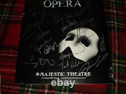 Phantom of the Opera Signed Poster 2011 Broadway Cast, Majestic Theater NYC