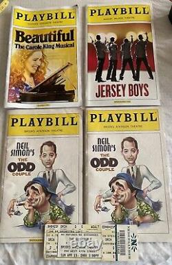 Playbills (12) & Poster- 1 Odd Couple-2006-SIGNED BY BRODERICK/LANE/CAST