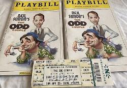 Playbills (12) & Poster- 1 Odd Couple-2006-SIGNED BY BRODERICK/LANE/CAST