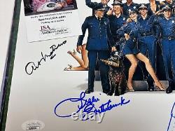 Police Academy Movie Cast Photograph 16x20 Signed 8 Signatures Bubba Smith