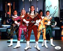 Power Rangers Zeo 8x10 Photo Cast x5 Signed JSA Certified Autograph