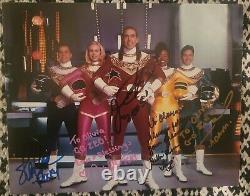 Power Rangers Zeo signed By Whole Ranger Cast 8x10 photo