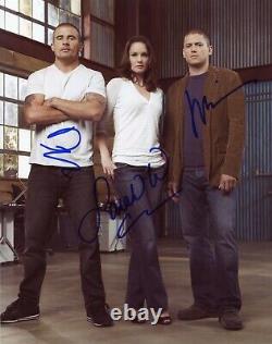 Prison Break Series Hand Signed By Cast Of All 3 10x8 Glossy Photo COA