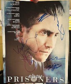 Prisoners Cast Signed 11x14 Gyllenhaal Jackman Dano Howard David Villeneuve BAS