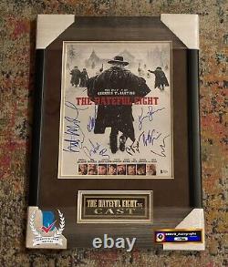 Quentin Tarantino Signed Hateful Eight Cast Signed 11x14 Bas Coa Beckett C