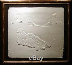 R. C. Gorman Crescent Moon /paper cast Hand Signed Original Art LE MAKE OFFER