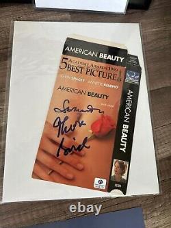 RARE American Beauty Cast Signed Memorabilia Bundle Framed Photo, VHS, 8x10s