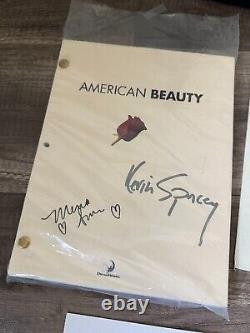 RARE American Beauty Cast Signed Memorabilia Bundle Framed Photo, VHS, 8x10s