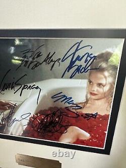 RARE American Beauty Cast Signed Memorabilia Bundle Framed Photo, VHS, 8x10s